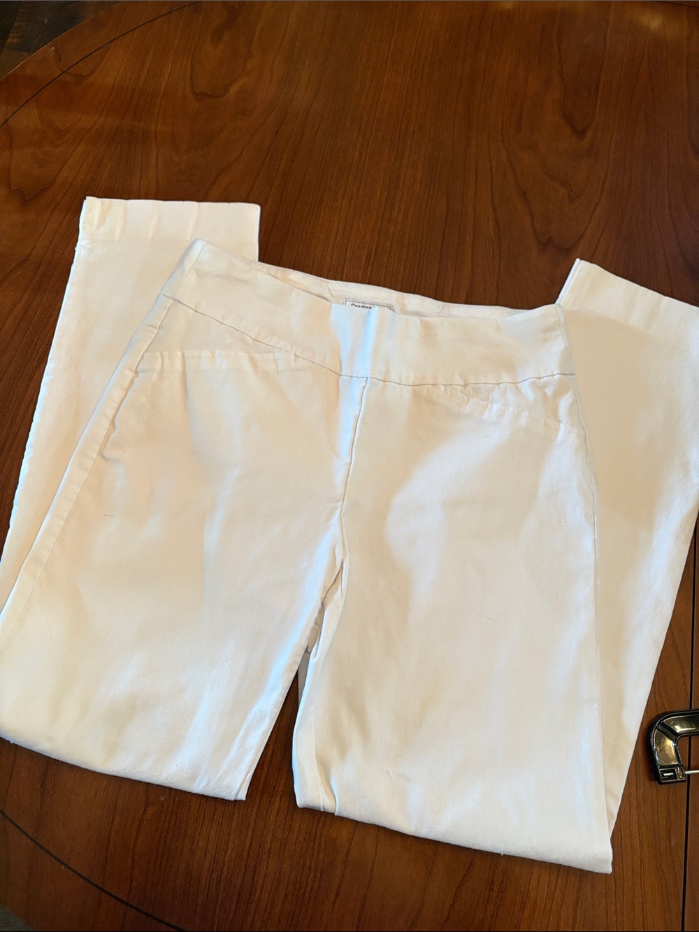 Charter Club White Straight-Leg Pull-On Jeans